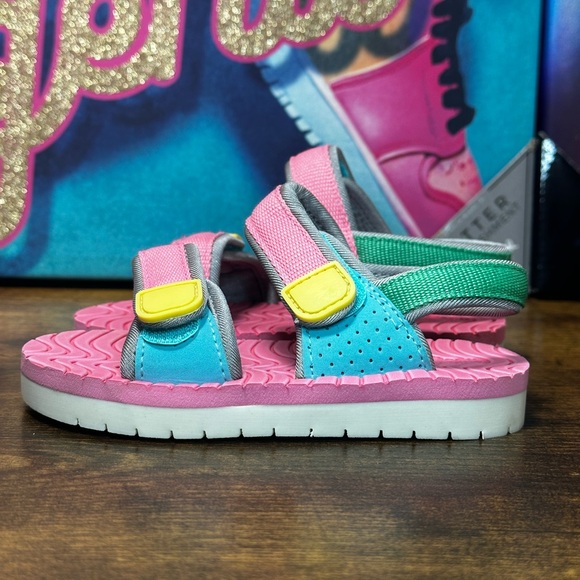 Cat & Jack Toddler Blair Footbed Sandals Pink Size 8 - Picture 2 of 12